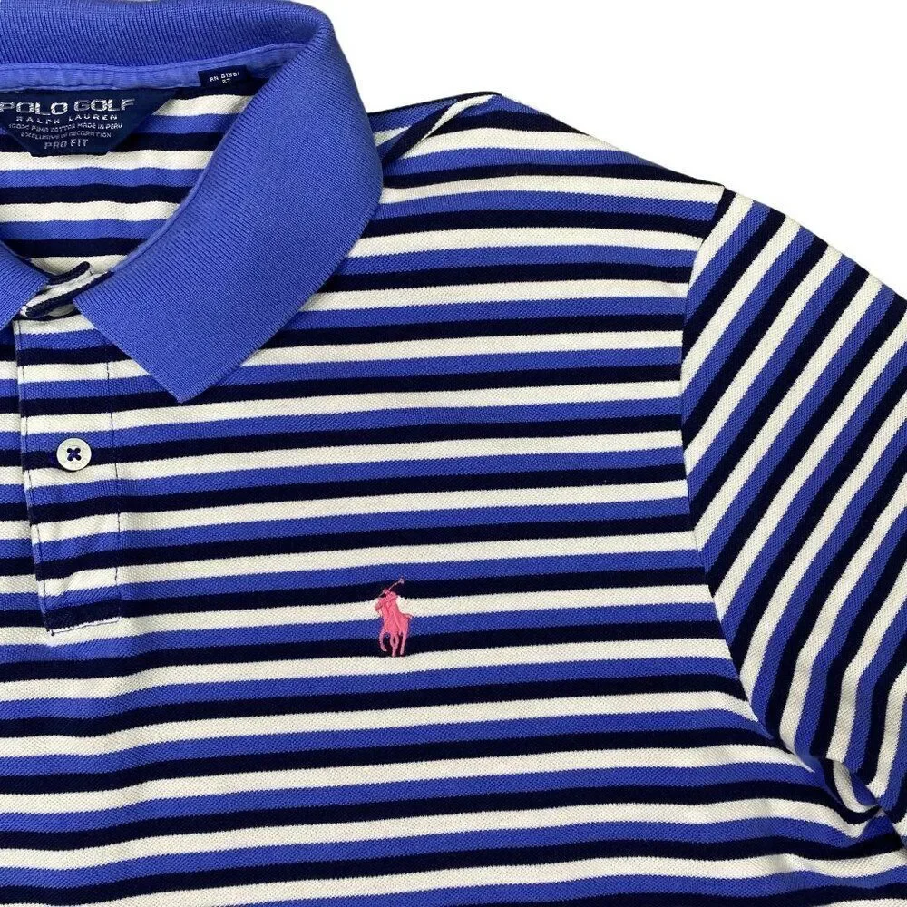Ralph Lauren Golf Polo Striped Shirt Mens Size XL